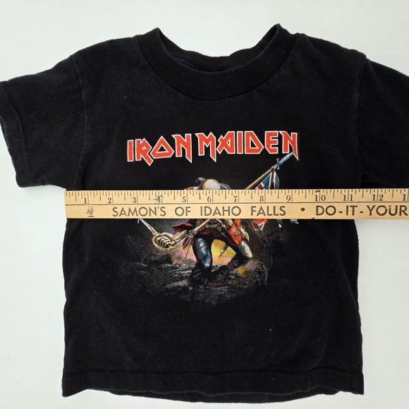 Kids Iron Maiden T Shirt Black Short Sleeve Graphic Tee Size 2T-3T - Picture 4 of 4